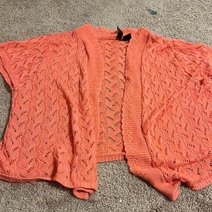 Coral cardigan